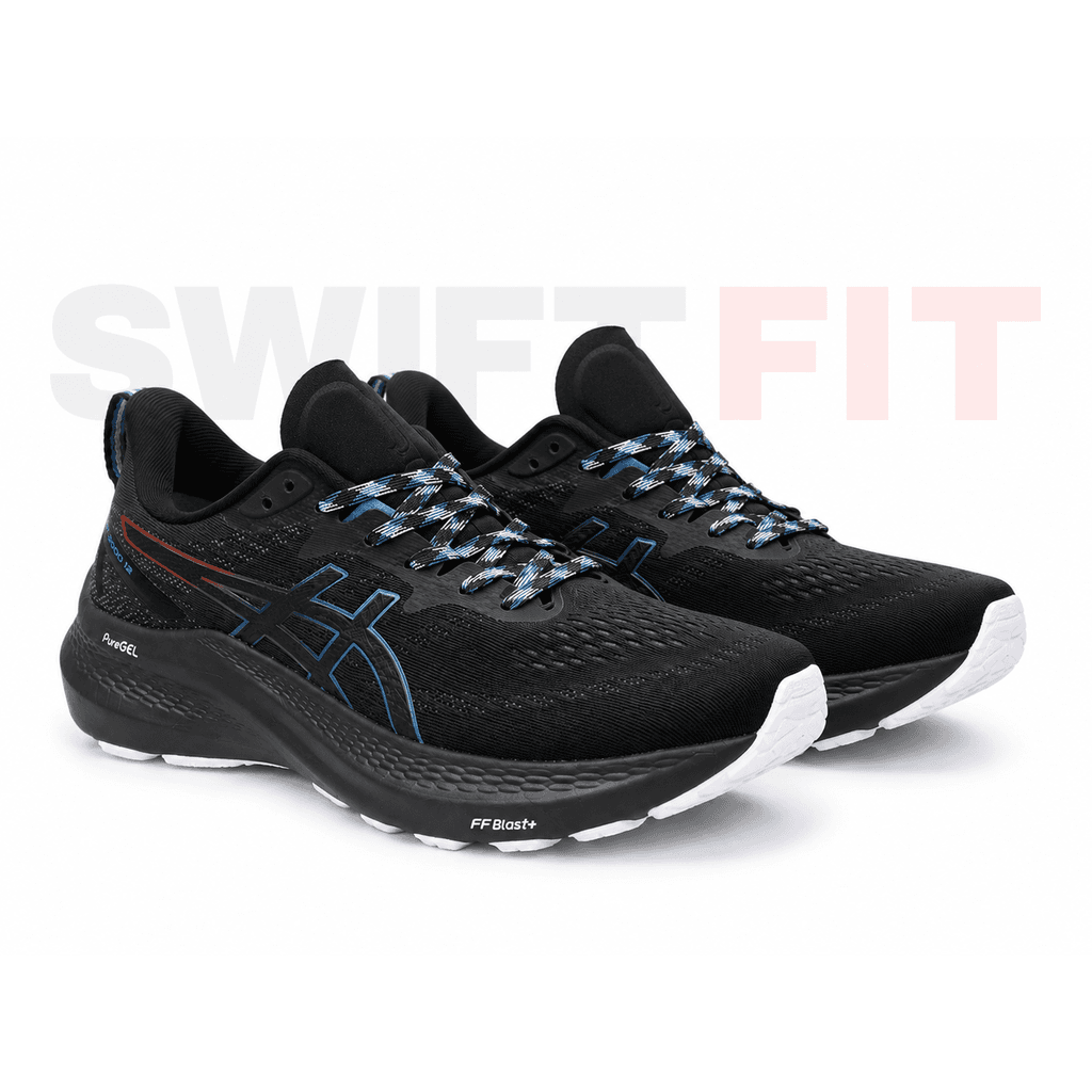 ASICS GT-2000 12 – Black Blue Performance Running Shoes