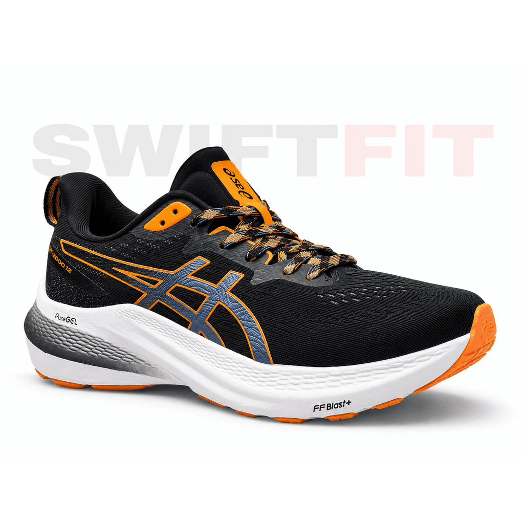 ASICS GT-2000 12 – Black Orange Performance Running Shoes