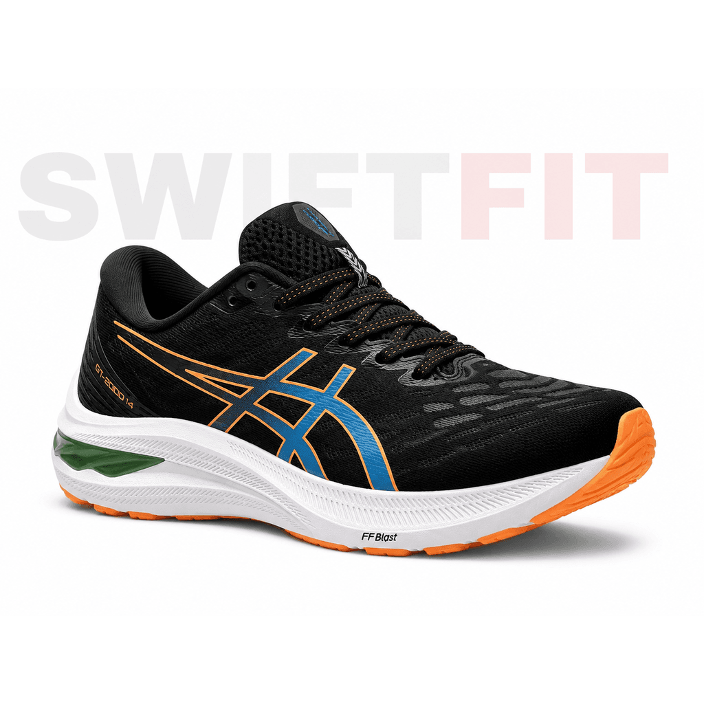 ASICS GT-2000 11 – Black / Blue / Orange Stability Running Shoes