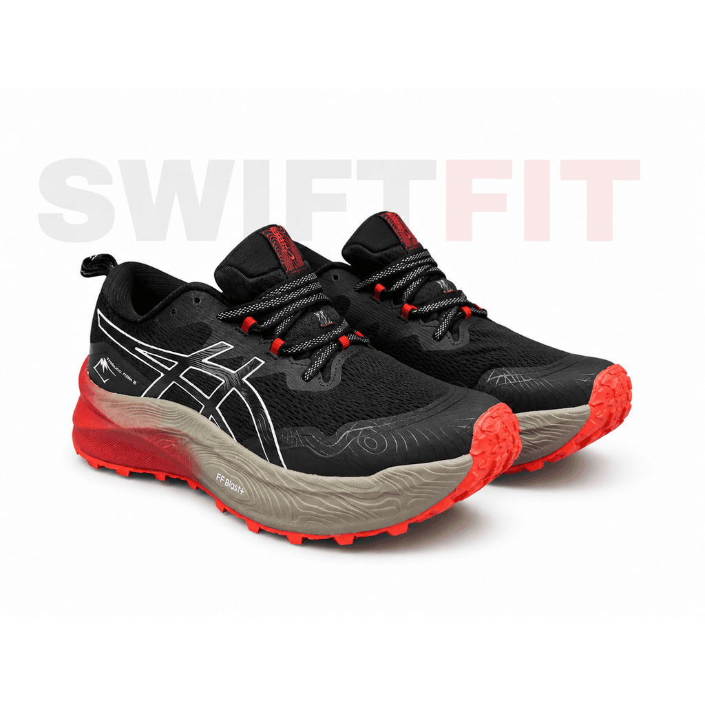 ASICS Trabuco Max 2 – Black / Graphite / Red Trail Running Shoes